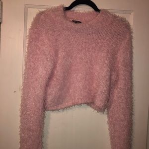 Fuzzy Pink Sweater